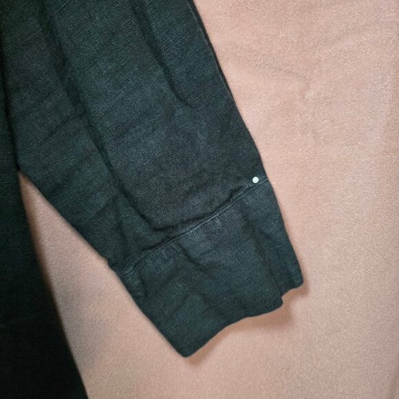 Mate the Label Organic Linen Oversized Button Down Black M - Picture 5 of 11